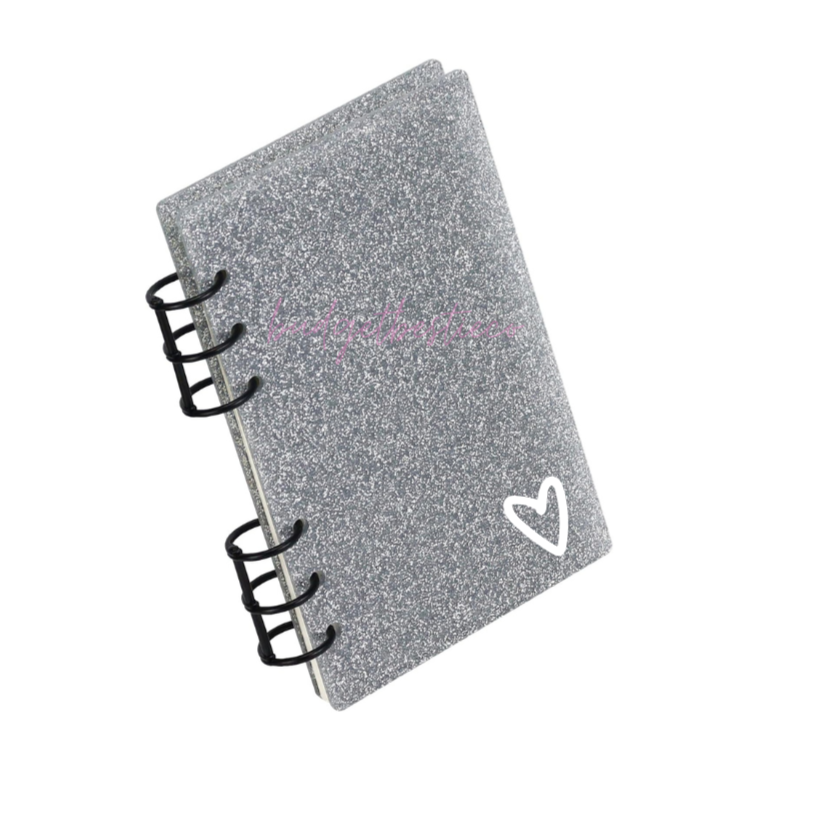 New-A6 Acrylic Glitter Binders Gold Binding