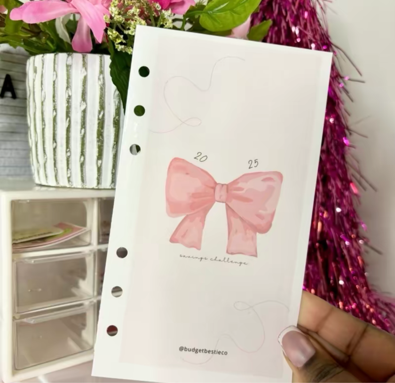 A6 Holographic Pink Dashboards: Valentines Day Collection 💌