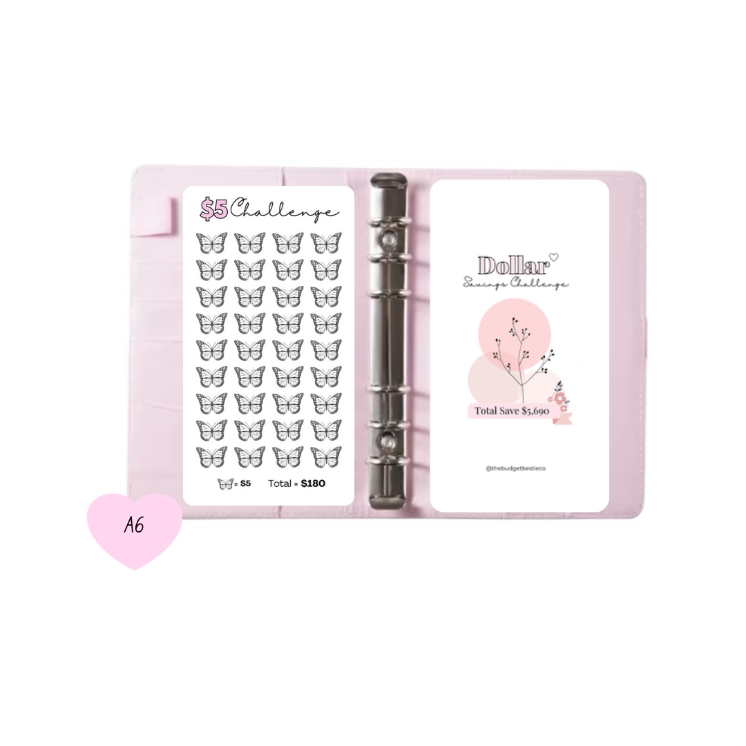 A6 Dollar Challenge Savings