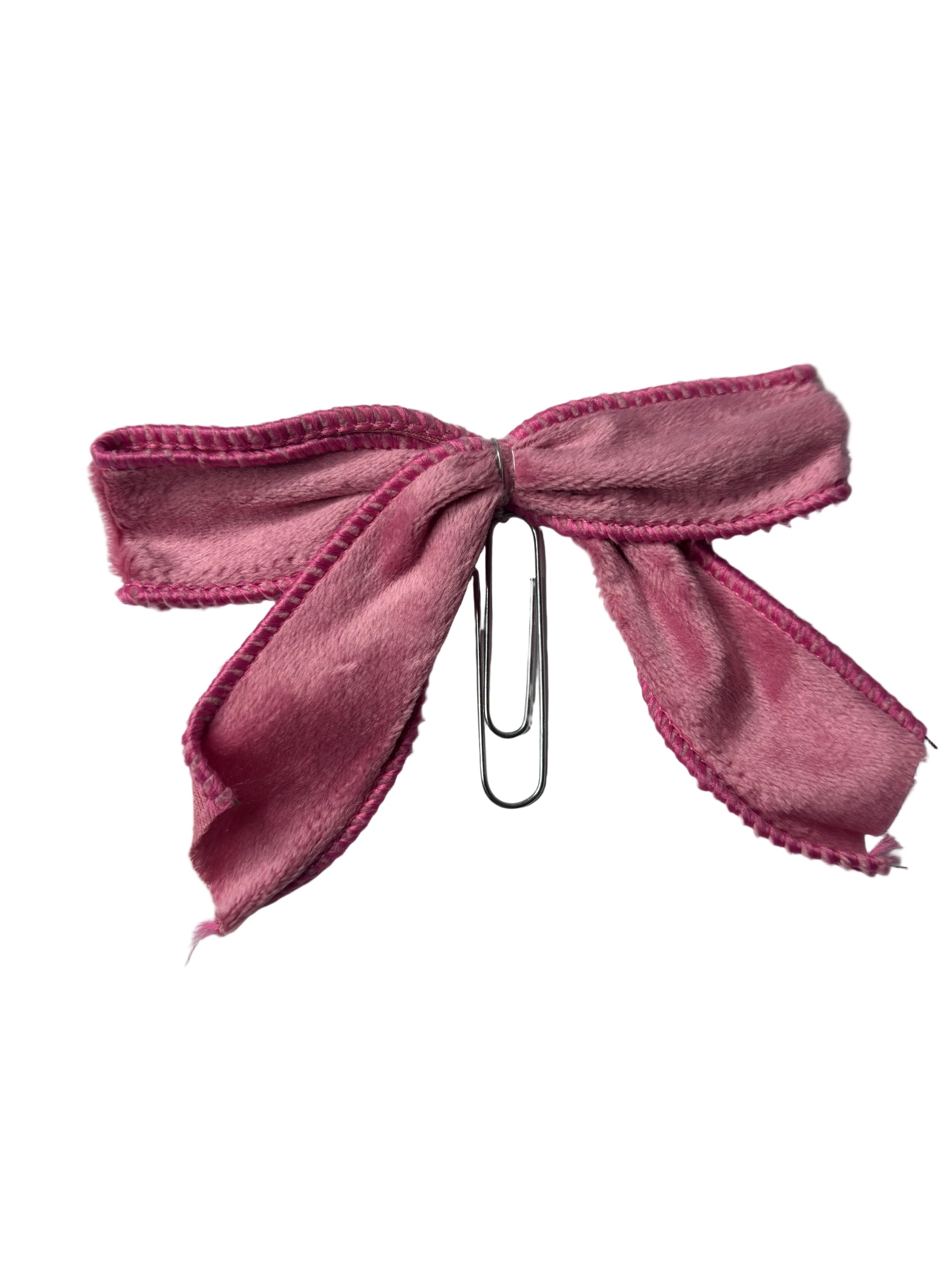 Pink Paperclip Bow