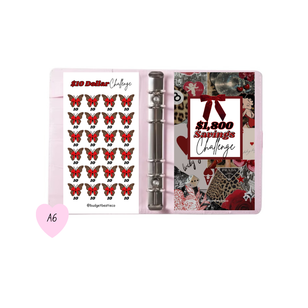 New A6 $1,800 Savings Binder Set