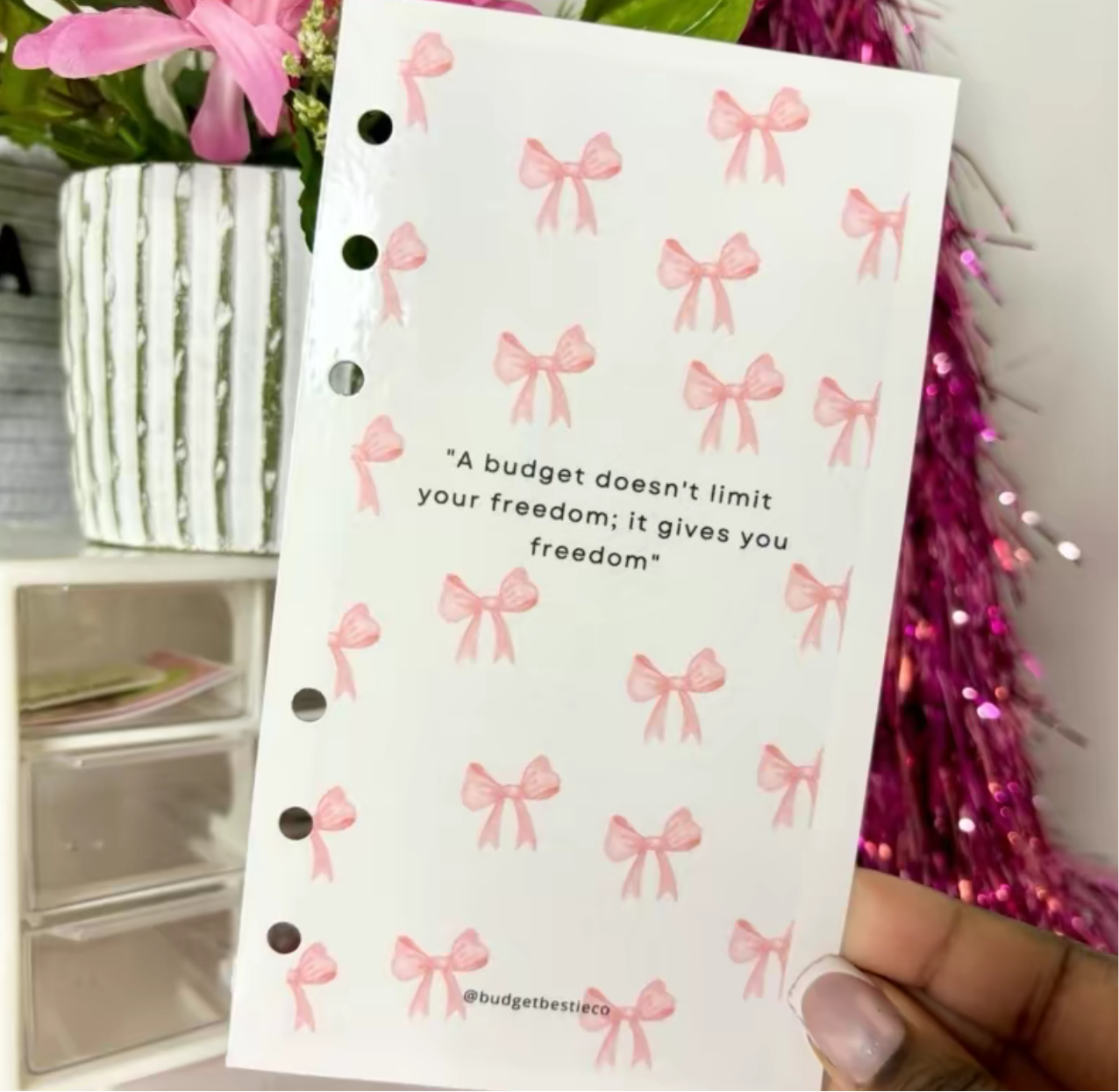 A6 Holographic Pink Dashboards: Valentines Day Collection 💌