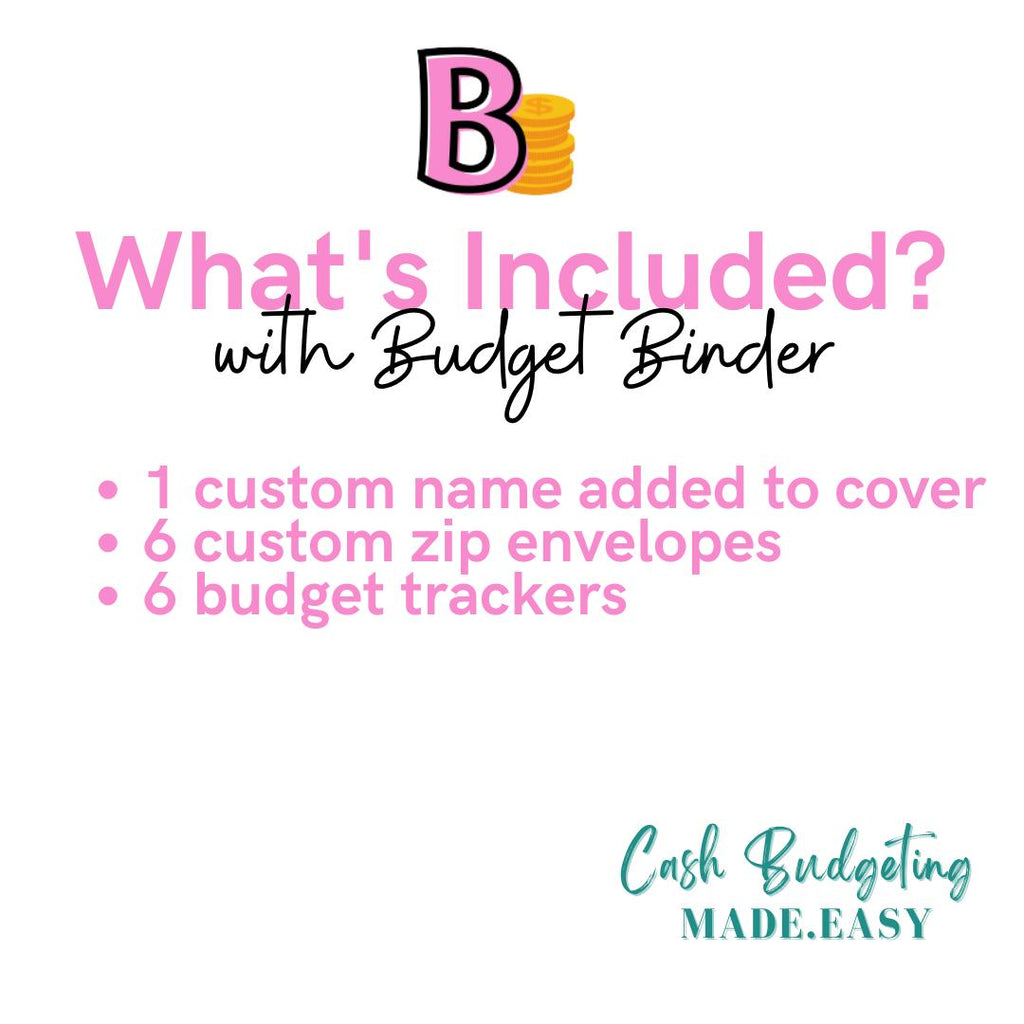A6 Croc Cash Budget Binder | Name on cover | cash stuffing